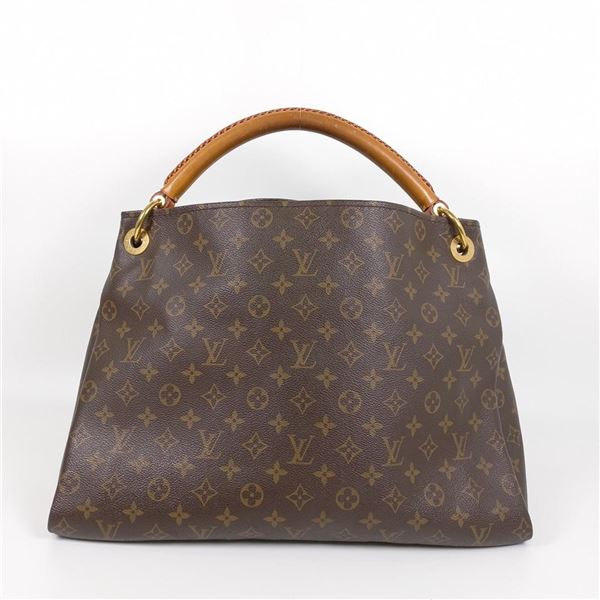 Louis Vuitton Brown Monogram Canvas Leather Artsy MM Bag