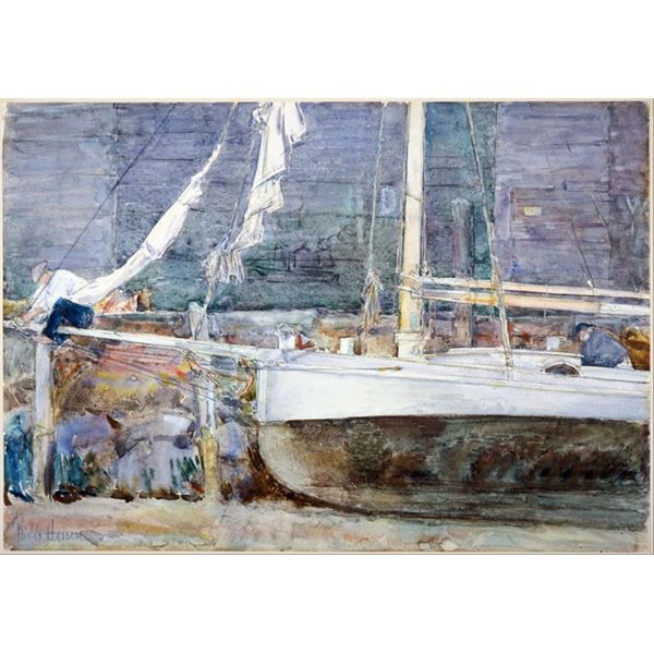 Childe Hassam - Drydock, Gloucester