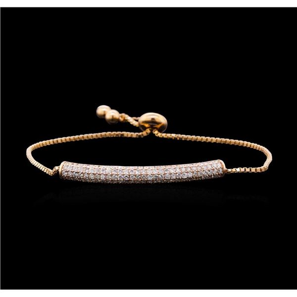 1.45 ctw Diamond Bracelet - 14KT Rose Gold