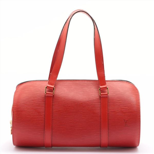 Louis Vuitton Red Epi Leather Soufflot Shoulder Bag