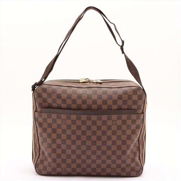 Louis Vuitton Damier Ebene Canvas Leather Dorsoduro Messenger Bag