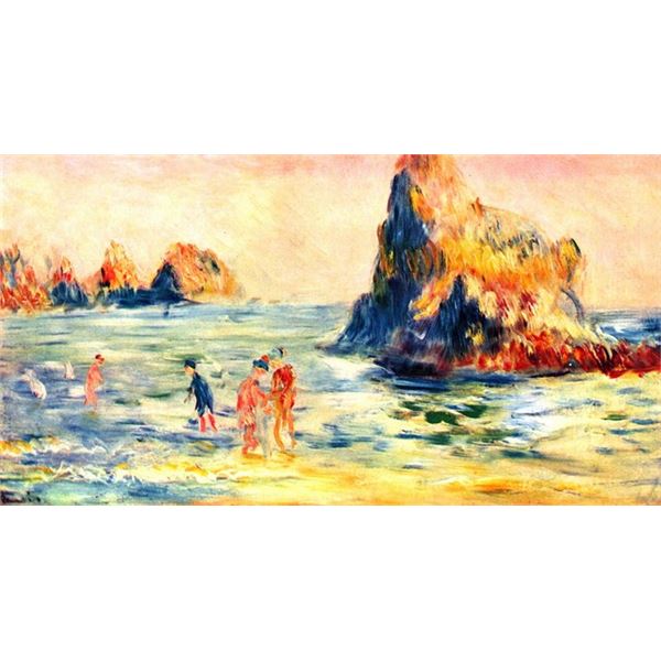 Renoir - Rock Cliffs In Guernsey