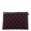 Image 2 : Gucci Blue Red GG Wool Wristlet Pouch