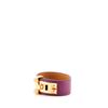 Image 2 : Hermes Collier de Chien Bracelet Leather Brown, Purple