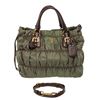 Prada Green Tessuto Nylon Gaufre Tote Bag