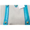 Image 5 : Louis Vuitton Blue Beige Toile Canvas Ostrich Trianon Sac De Nuit MM Bag
