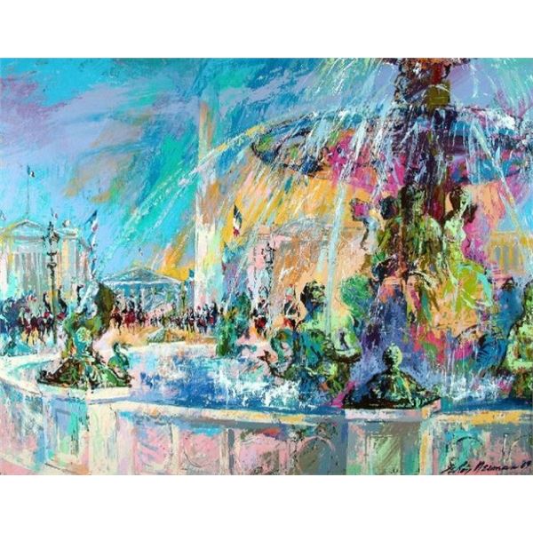 Leroy Neiman "PLACE DE LA CONCORDE"