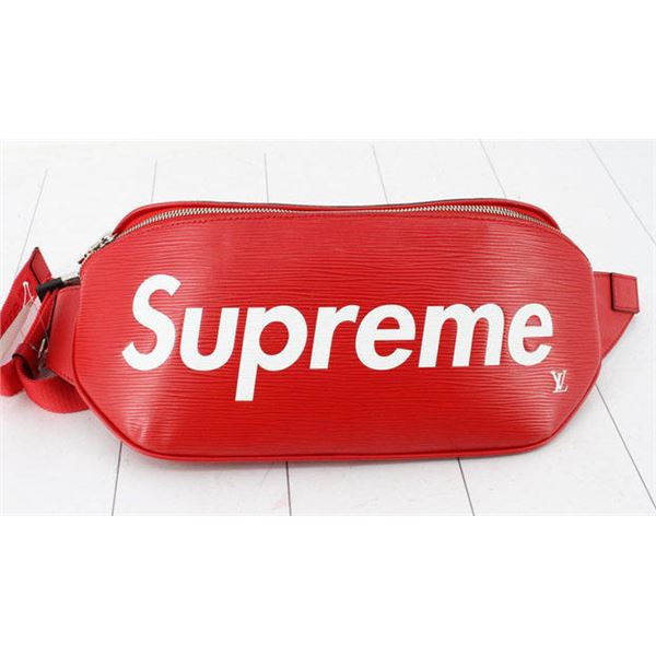 Louis Vuitton x Supreme Red White Epi Leather Bum Bag