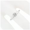 Image 3 : NEW 14k White Gold .53 ctw Prong Round Brilliant Diamond Solitaire Engagement Ri