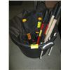 Image 1 : PLASTIC BUCKET WITH ASST. BOLT CUTTERS, GRASS TRIMMERS, PRUNERS, ETC.