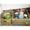 Image 1 : 2 BOXES OF MISC. POTTERY, CHALKWARE, ETC.