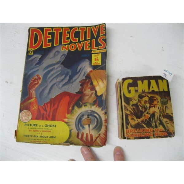 DETECTIVE NOVELS MAGAZINE & A G MAN BOOK