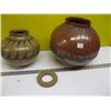 Image 1 : 2 DECORATIVE POTTERY VASES