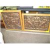 Image 1 : PAIR OF CHALKWARE FRAMED WALL PLAQUES