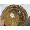 Image 2 : NATIVE CEDAR RIBBON ROUND BASKET, APPROX. 10"X10"X5"