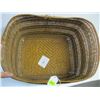 Image 2 : LG. NATIVE CEDAR RIBBON BASKET, APPROX. 18.5"X14"X10"