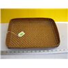 Image 1 : NATIVE CEDAR TRAY BASKET, APPROX. 13"X9.5"X1.5"