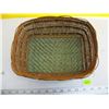 Image 2 : NATIVE CEDAR WOVEN BASKET APPROX. 9.5"X7.5"X4"