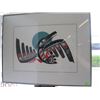 Image 1 : FRAMED NUMBERED PRINT 14/340, "RAVEN DANCE" BY OPIE OPPENHEIMER
