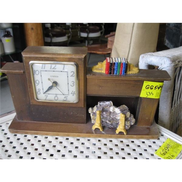 ELECTRIC FIREPLACE CLOCK