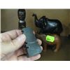 Image 2 : 2 ANIMAL FIGURINES & 2 AFRICAN FIGURINES