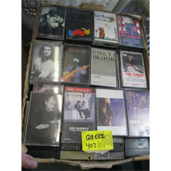 ASST. CASSETTE TAPES, MOSTLY ROCK