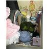 Image 2 : 2 BOXES OF MISC. & RATTAN MAGAZINE HOLDER
