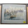 Image 1 : FRAMED NUMBERED PRINT "VICTORIA HARBOUR" 34/350, BY HEINE