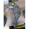 Image 1 : 3 CAST DECORATIVE PIECES & 3 CAST GARDEN MINI BIRD BATHS