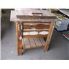 Image 1 : OUTDOOR PATIO WOODEN CABINET WITH COOLER