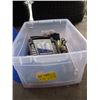 Image 1 : GLASS CONTAINER WITH ASST. TOOLS, MASTERCRAFT SOCKET SET, ETC.