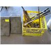 Image 1 : PAIR OF WHEEL CHOCKS, CHAIN BOOMERS, HEAVY DUTY WHEEL WRENCHES, ETC.
