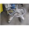 Image 3 : MOTORCYCLE SEAT CHROME STOOL ON CASTORS