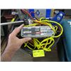 Image 1 : BUCKET OF MISC. GENIUS BATTERY CHARGER, CAR STEREO, LIGHTS, TIRE IRON, ETC.