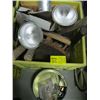 Image 1 : BASKET OF MISC. HAMMERS, LIGHT FIXTURE, BOOT REMOVE, ETC.