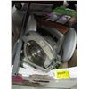 Image 1 : BOX OF MISC. CIRCULAR SAW, LIGHT FIXTURES, LIGHT SWITCHES, JIGSAW, ETC.