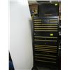Image 1 : GOLD & BLACK PROFESSIONAL SERIES TOOLBOX ON HEAVY DUTY METAL CART