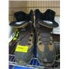 Image 2 : PAIR OF ACTION SIZE 8 STEEL TOE WORK BOOTS WITH HELMET & REFLECTIVE VEST