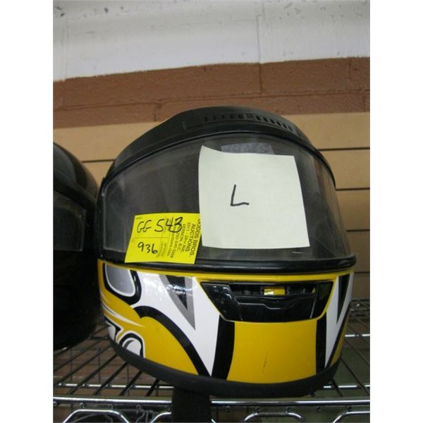 YELLOW & BLACK LG. CKX HELMET