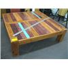 Image 1 : SQUARE WOODEN COFFEE TABLE