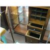Image 2 : GLASS DOORED CABINET WITH DISPLAY ON EACH SIDE & WINE RACK IN CENTER