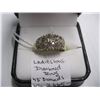 Image 1 : LADIES 10KT DIAMOND RING WITH 45 DIAMONDS - W/A - $2,665. - SZ 8 1/2