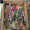 Image 1 : BOX OF ASST. VICE GRIPS, PIPE WRENCHES, SCREWDRIVERS, ETC.