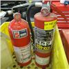 Image 2 : 3 FIRE EXTINGUISHERS, 2 NOT CHARGED