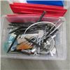 Image 2 : 2 PLASTIC BINS OF ASST. HARDWARE, ETC.