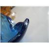 Image 2 : BLUE & YELLOW ART GLASS DISHES, BOTH CHIPPED