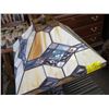Image 2 : TABLE LAMP WITH LEADED GLASS SHADE