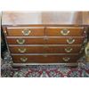 Image 2 : HARDENED DROP FRONT SECRETARIAT DESK WITH LOCKING CABINET & GLASS DOOR BOOKCASE TOP