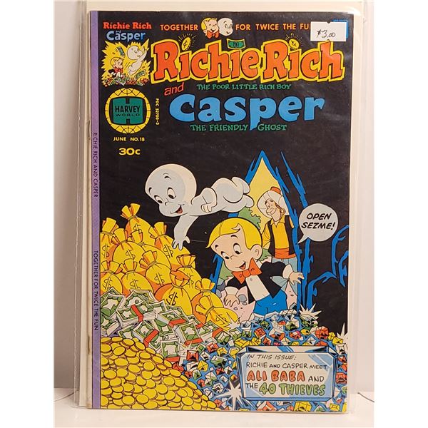 1977, Richie Rich, Casper, No 18, 30 Cents