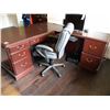 Image 1 : Kaufman L Shaped Desk & Office Chair Cat C